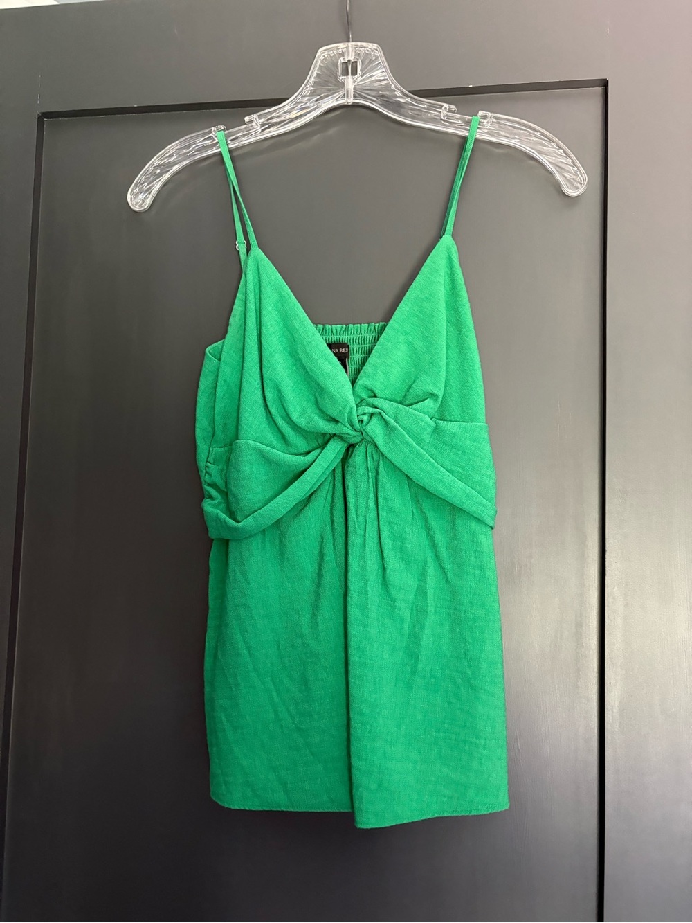 Banana Republic Emerald Green Twist-Front Spaghetti Strap Camisole